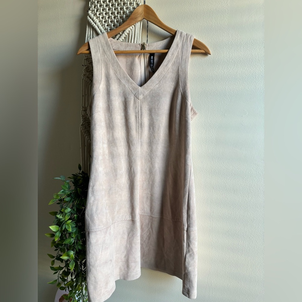 Taupe/Beige M/L Boho Mini Dress